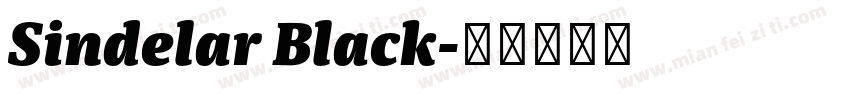 Sindelar Black字体转换